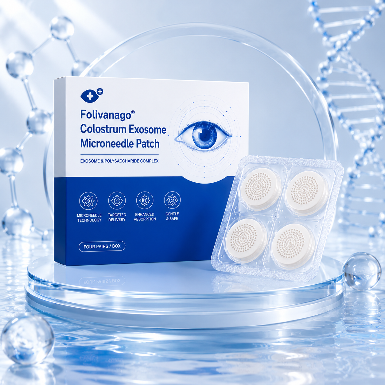 🔥LAST DAY 49% OFF🥇Folivanago® Colostrum Exosome Microneedle Patch.Cures AMD, pink eye, cataracts, glaucoma,etc.