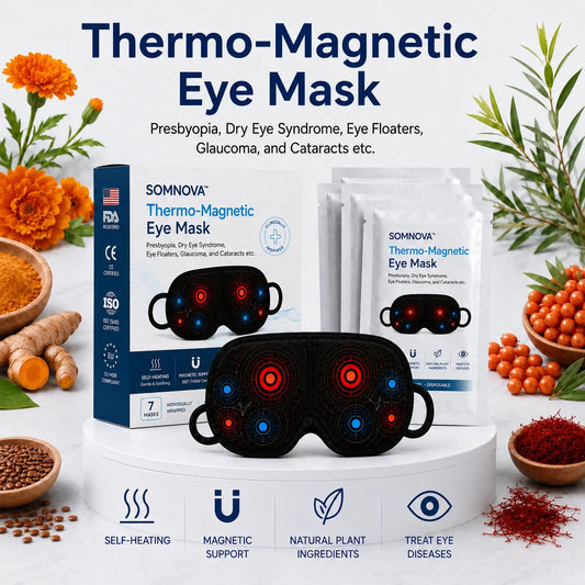 SOMNOVA™ Thermo-Magnetic Eye Mask✅Suitable for presbyopia, dry eye syndrome, eye floaters, glaucoma, and cataracts