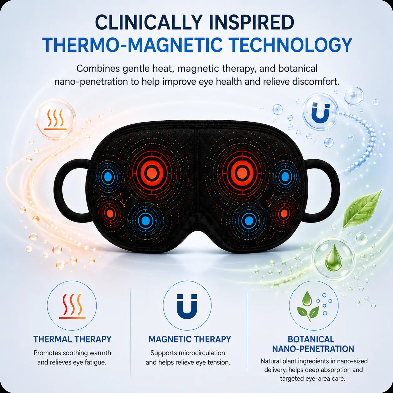 SOMNOVA™ Thermo-Magnetic Eye Mask✅Suitable for presbyopia, dry eye syndrome, eye floaters, glaucoma, and cataracts