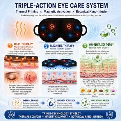 SOMNOVA™ Thermo-Magnetic Eye Mask✅Suitable for presbyopia, dry eye syndrome, eye floaters, glaucoma, and cataracts