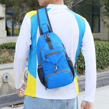✨Perfect for Hiking and Traveling✨Packable Small Crossbody Sling Backpack with Side Pouch