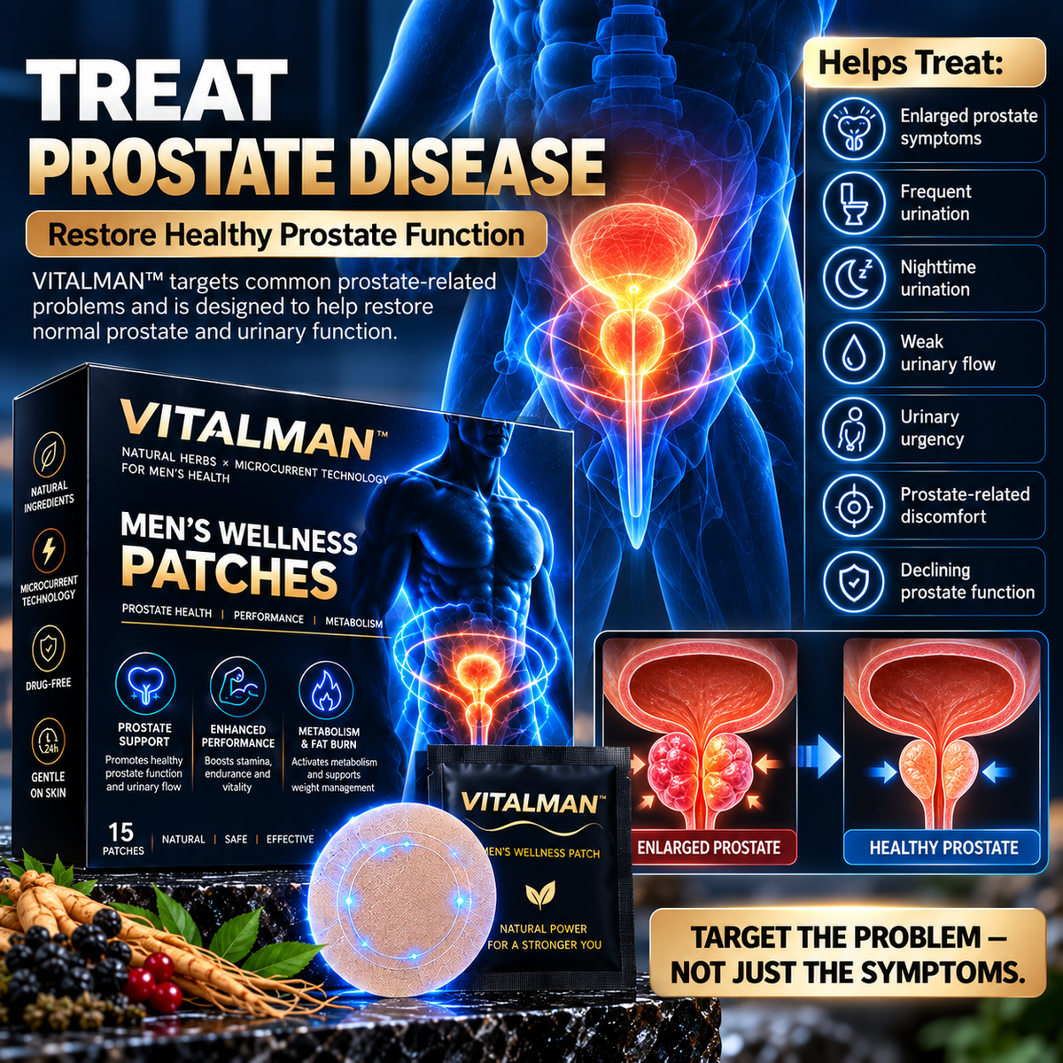 🔥VITALMAN™ MEN’S WELLNESS PATCHES - TREAT THE PROSTATE. RESTORE PERFORMANCE. BURN MORE FAT.