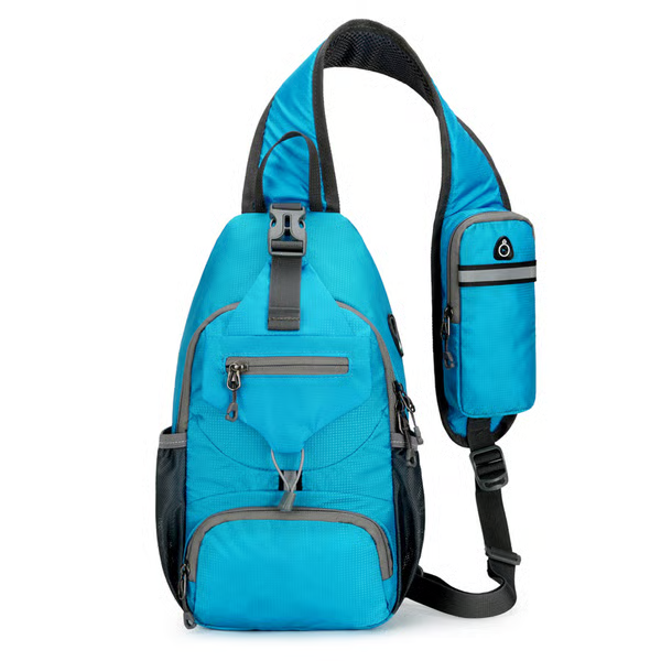 ✨Perfect for Hiking and Traveling✨Packable Small Crossbody Sling Backpack with Side Pouch