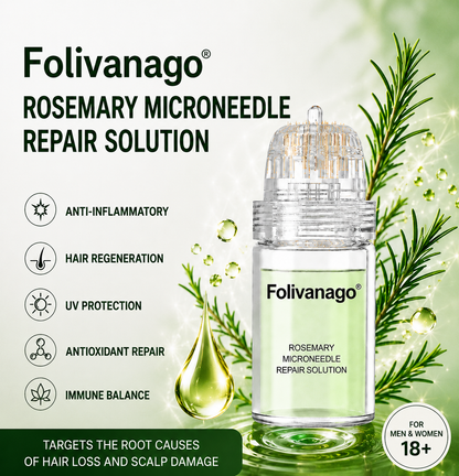 🔥LAST DAY 49% OFF🥇Folivanago® Rosemary Microneedle Repair Solution .Regrow Hair .Restore a Healthy Scalp