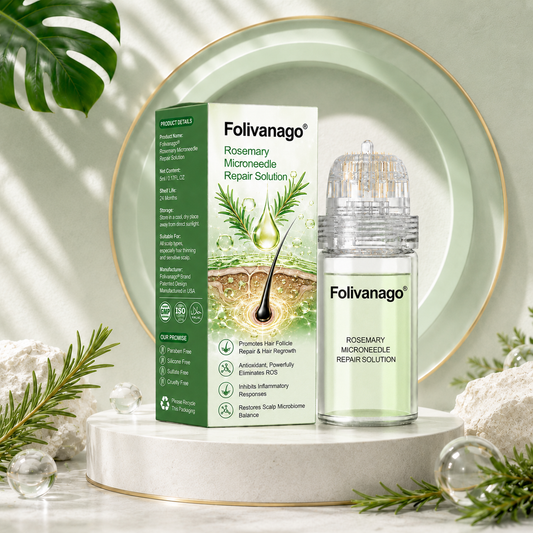 🔥LAST DAY 49% OFF🥇Folivanago® Rosemary Microneedle Repair Solution .Regrow Hair .Restore a Healthy Scalp