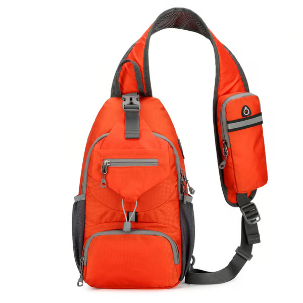 ✨Perfect for Hiking and Traveling✨Packable Small Crossbody Sling Backpack with Side Pouch