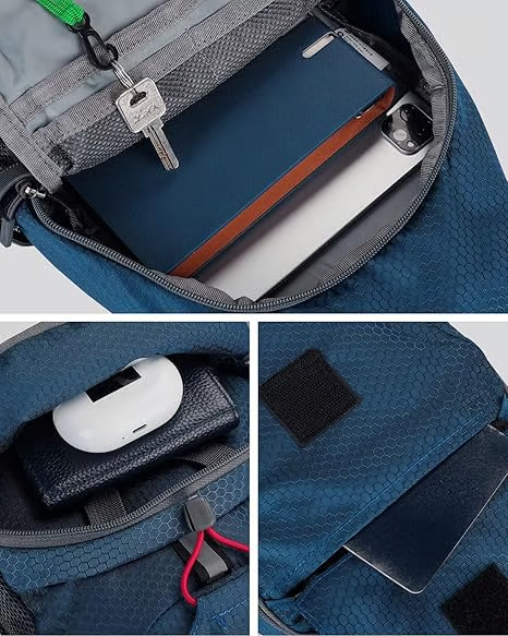 ✨Perfect for Hiking and Traveling✨Packable Small Crossbody Sling Backpack with Side Pouch