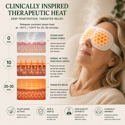 🔥LAST DAY 49% OFF🥇Folivanago® Herbal Miracle Steam Eye Mask.Treatment of eye diseases, sleep disorders, headache relief, and periocular care.