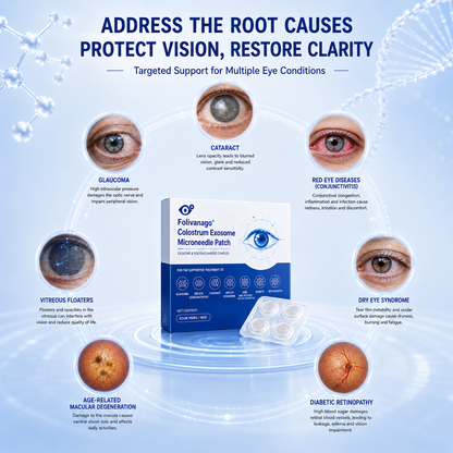 🔥LAST DAY 49% OFF🥇Folivanago® Colostrum Exosome Microneedle Patch.Cures AMD, pink eye, cataracts, glaucoma,etc.
