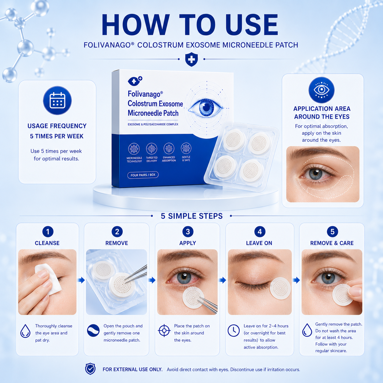 🔥LAST DAY 49% OFF🥇Folivanago® Colostrum Exosome Microneedle Patch.Cures AMD, pink eye, cataracts, glaucoma,etc.