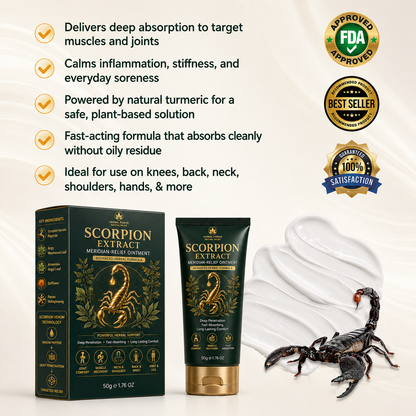 ☘️Official Brand Store✅Scorpion Extract Meridian‑Relief Ointment