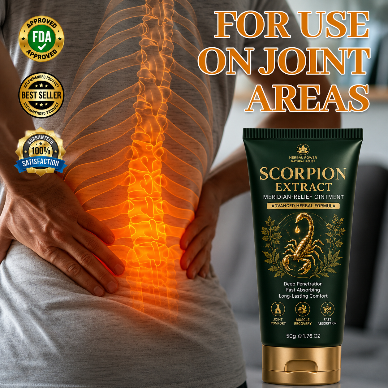 ☘️Official Brand Store✅Scorpion Extract Meridian‑Relief Ointment