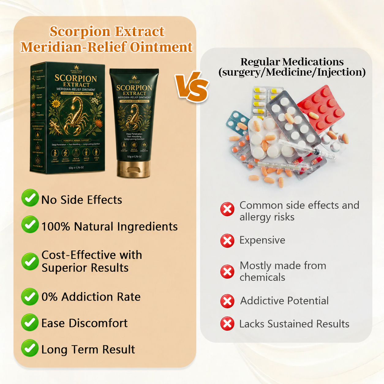 ☘️Official Brand Store✅Scorpion Extract Meridian‑Relief Ointment