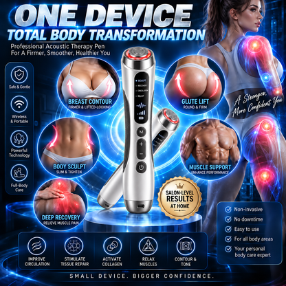 🔥ULTRASONIC SHOCK WAVE BODY REMODELING SYSTEM™——Enhances bust and lifts buttocks. Fuel Muscle Growth.Boost Circulation. Relieve Pain.