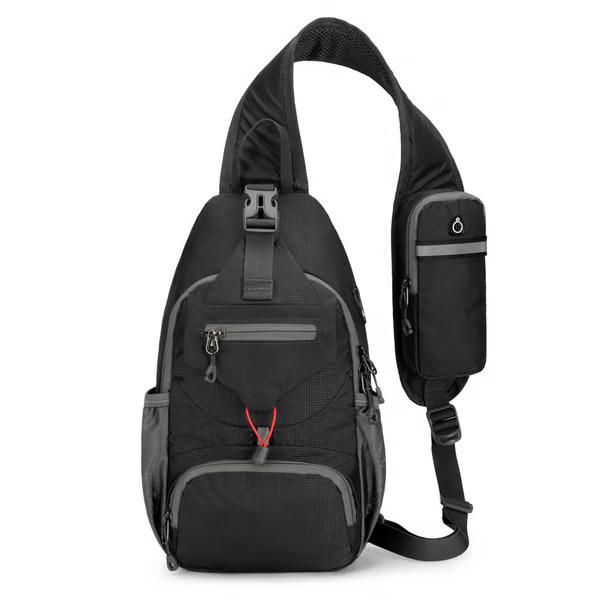 ✨Perfect for Hiking and Traveling✨Packable Small Crossbody Sling Backpack with Side Pouch